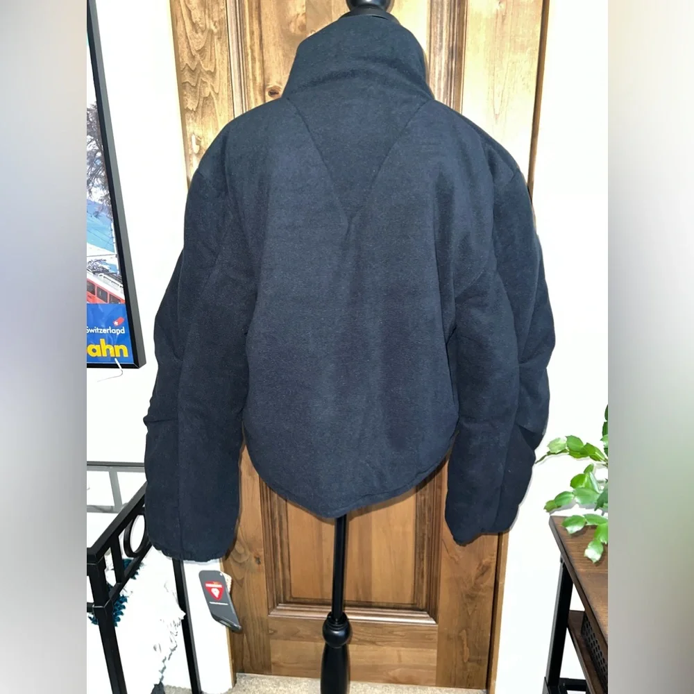 Free People Renegade Fleece Puffer. Black. Size Large. NWT - Picture 6 of 13